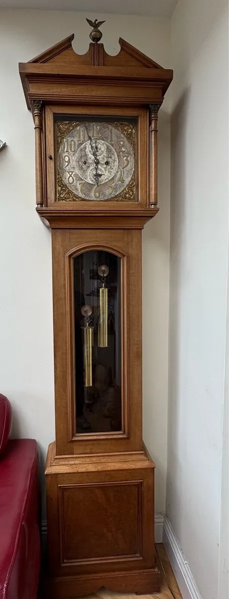 Antique grandfather clock - Image 4