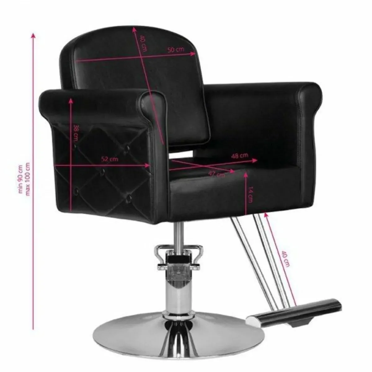 Hair System black hairdressing chair - Image 1