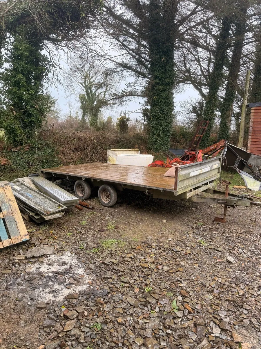 Indespension 14ft flatbed trailer - Image 1