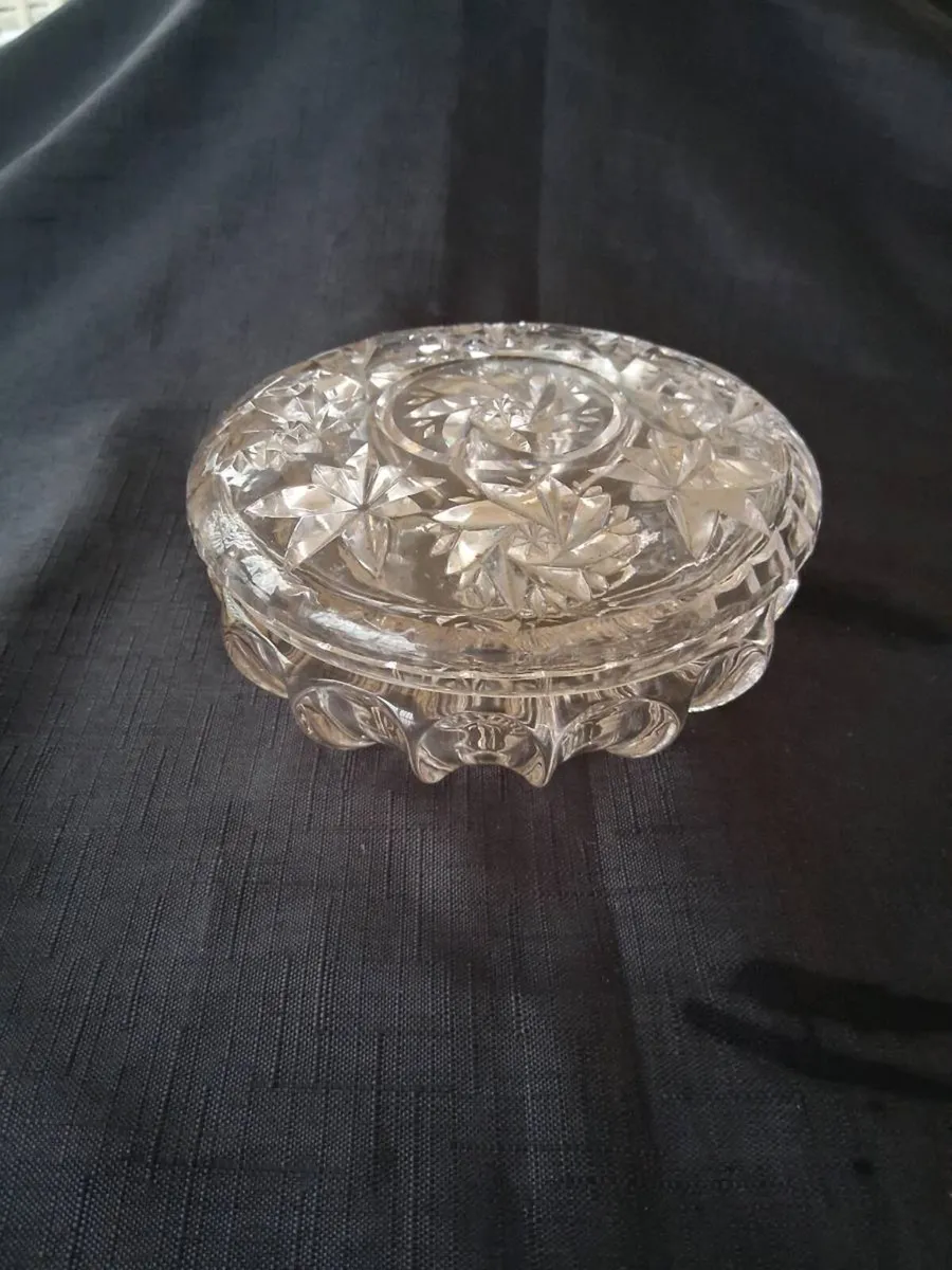 Glass Candy Dish With Lid - Image 1