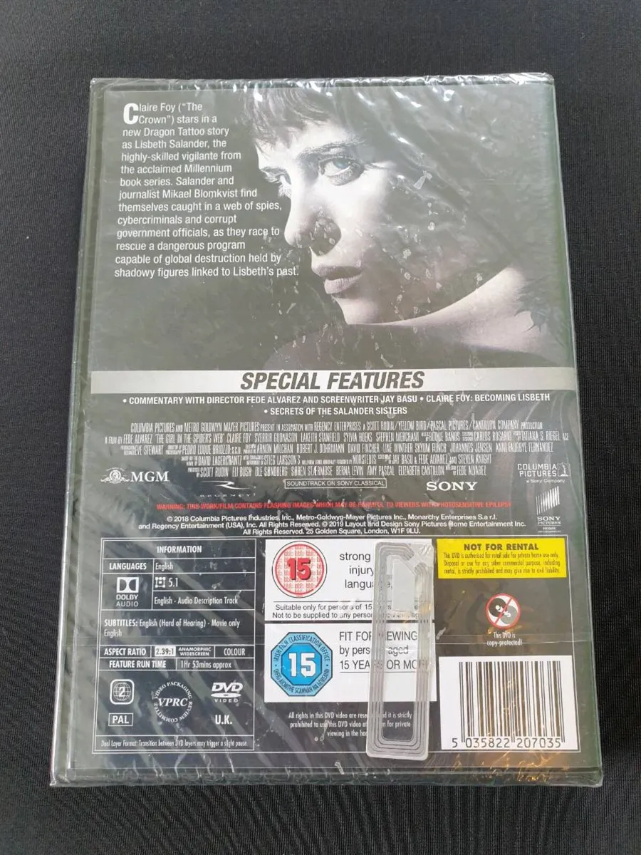 The Girl in the Spider's Web DVD Stieg Larsson - Image 2