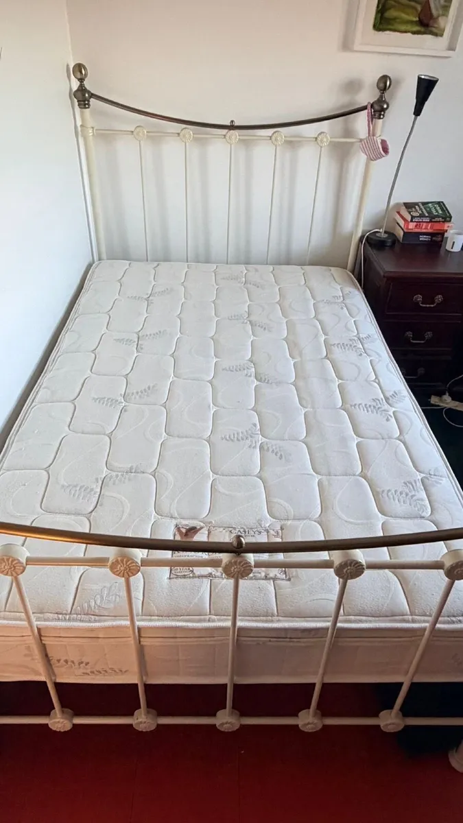 4 Ft Double bed with mattress - Image 3
