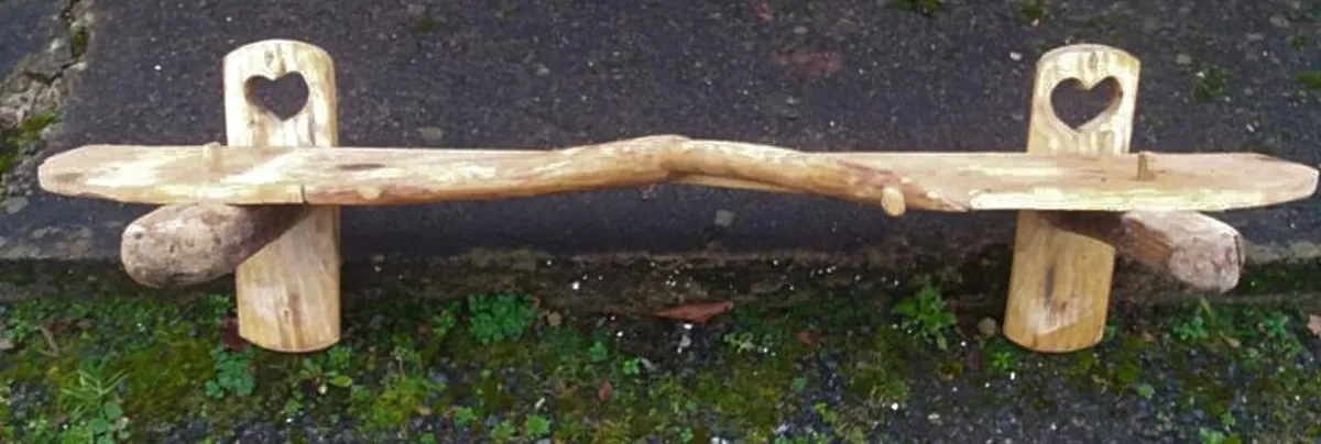 Rustic driftwood stove mantle / floating shelf - Image 2