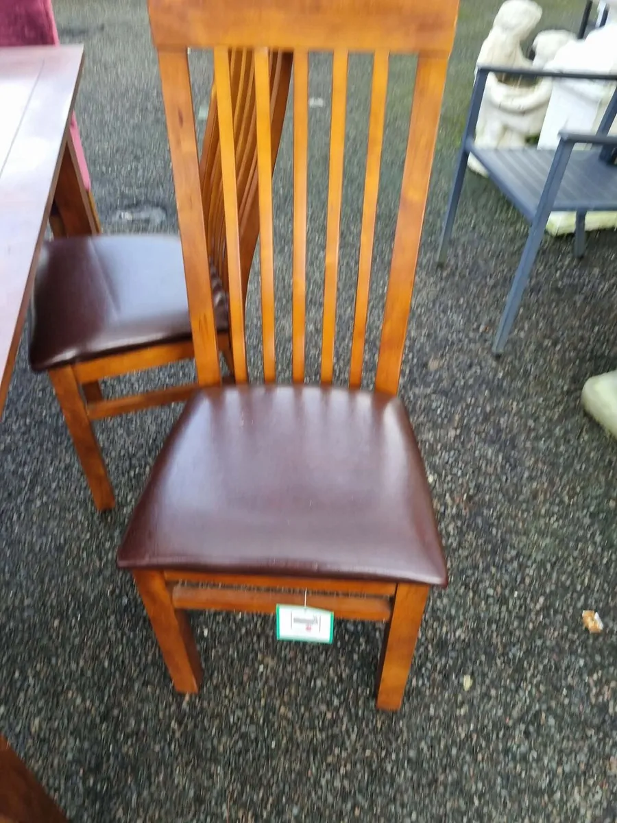 Lovely teak table and chairs - Image 3