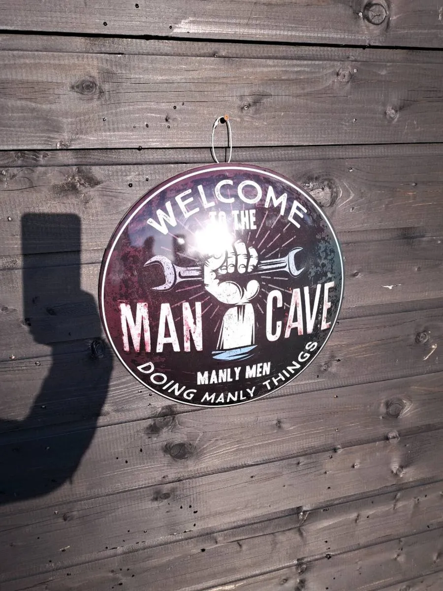 Large  man cave  metal sign - Image 2