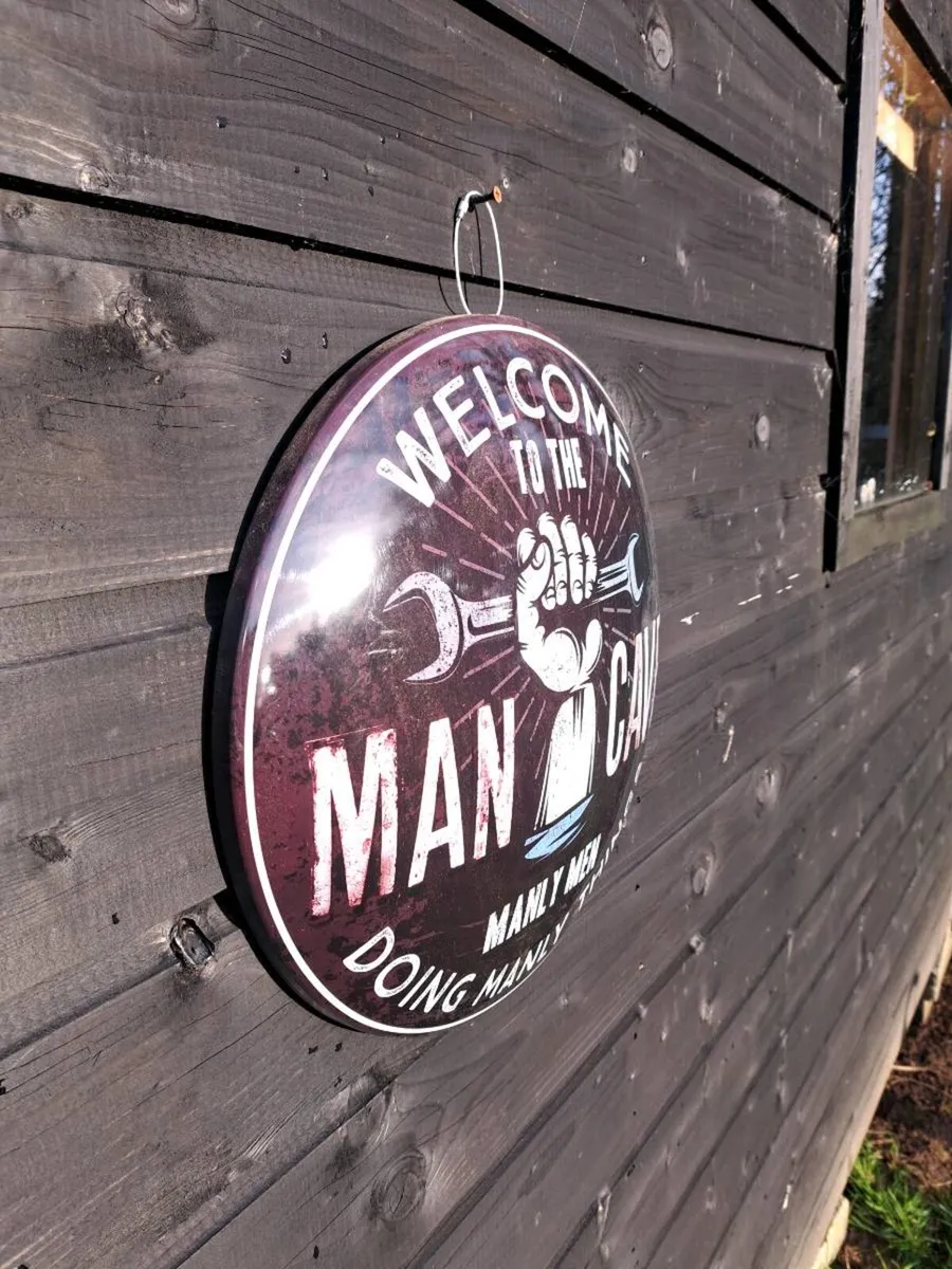 Large  man cave  metal sign - Image 3