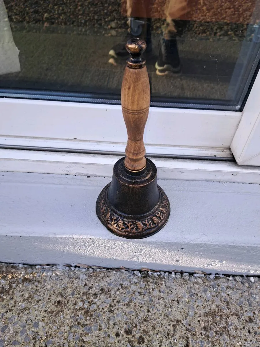 Large  cast iron  school  bell - Image 2
