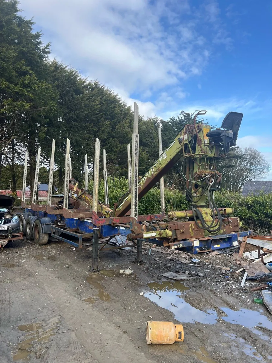 Log trailer with crane - Image 2