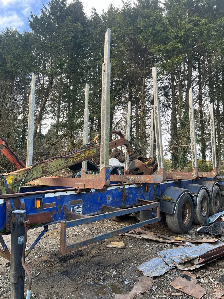 Log trailer with crane - Image 3
