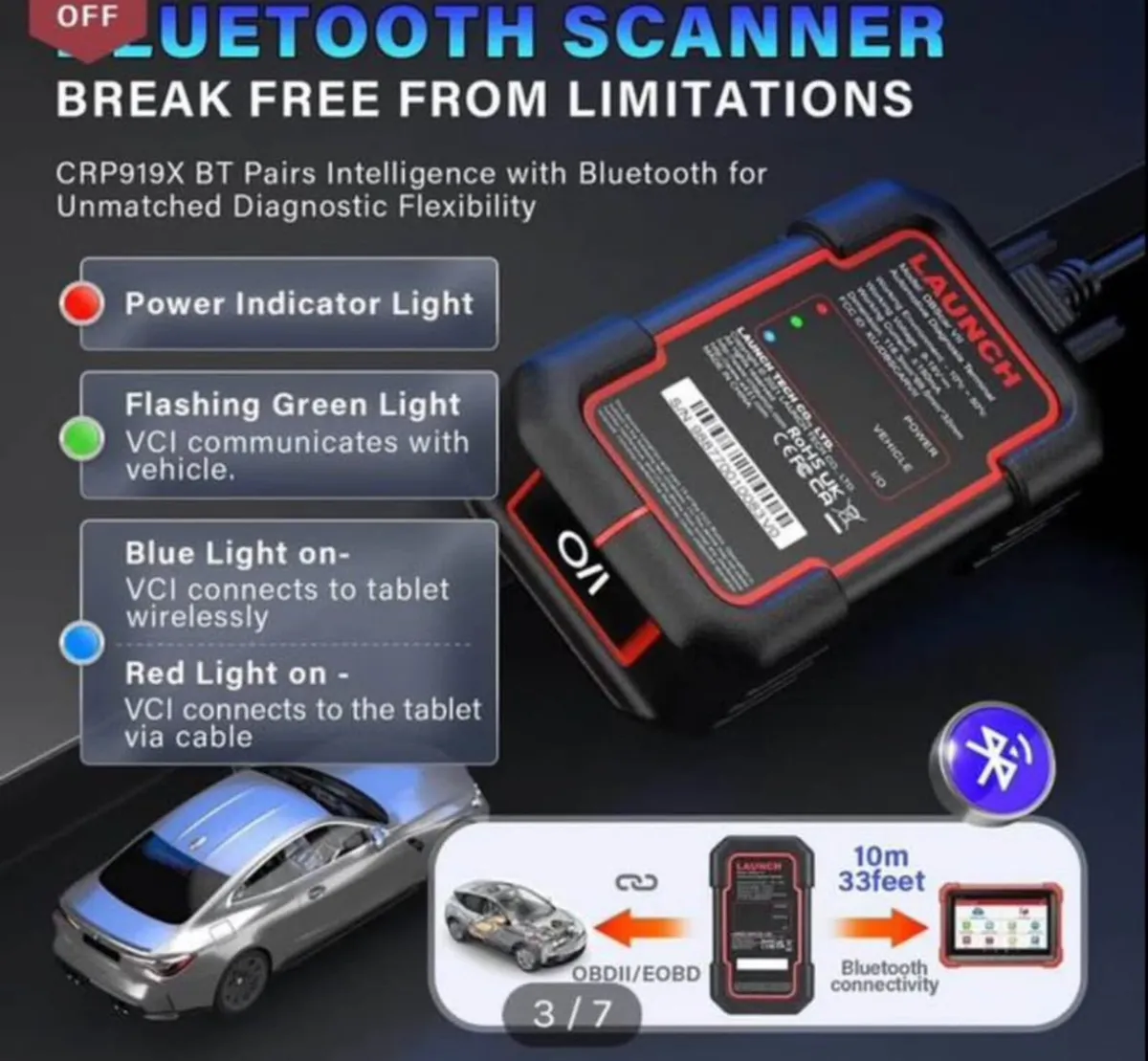 X431 CRP919X LAUNCH BT Car Diagnostic Tool - Image 4