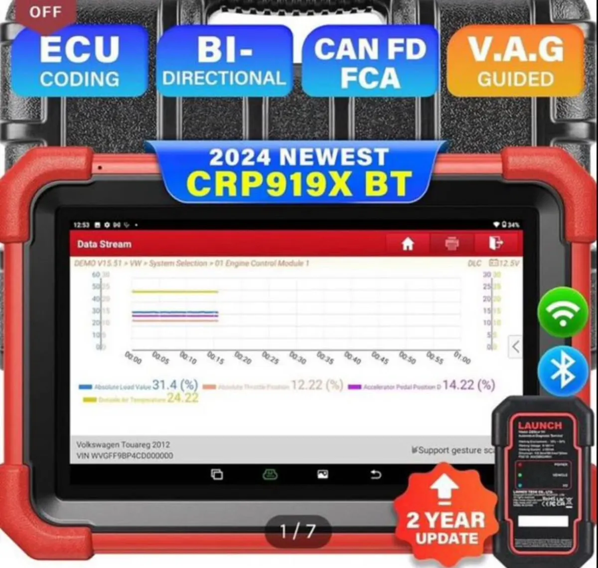 X431 CRP919X LAUNCH BT Car Diagnostic Tool - Image 2