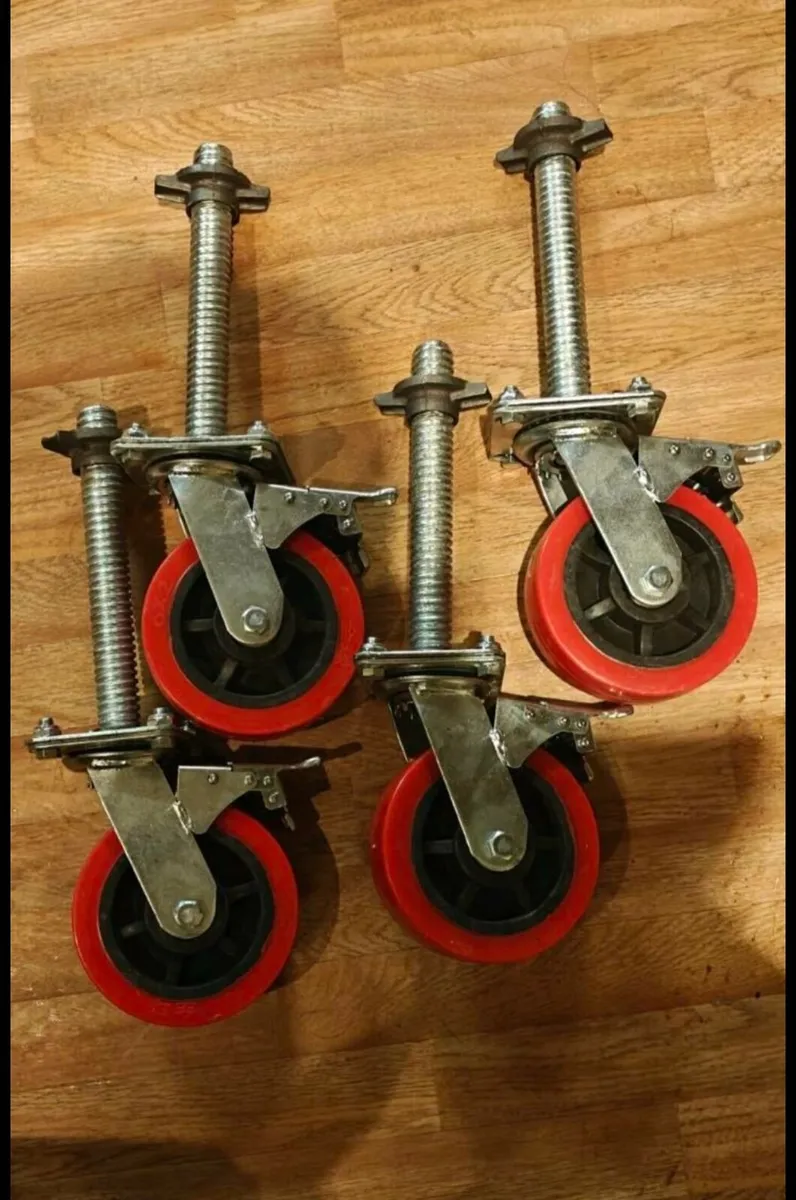 New 6" scaffolding wheels - Image 1