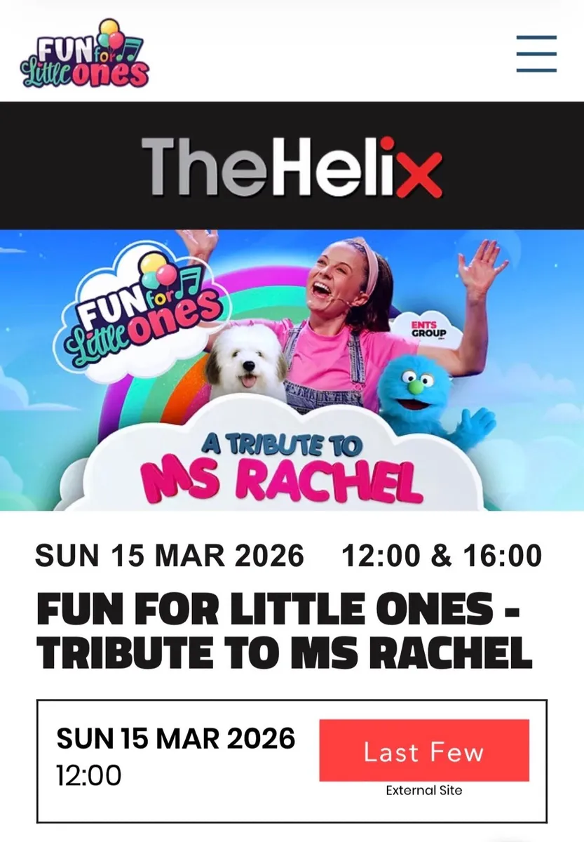 Tickets forMs Rachel tribute show - Helix, Dublin