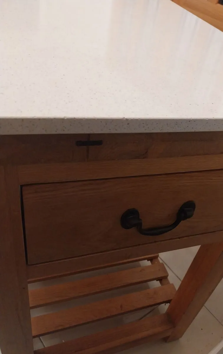 Solid Oak Kitchen Island - Image 1