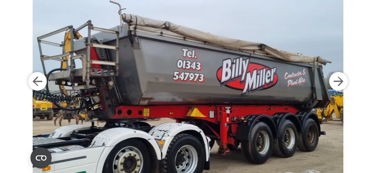 Schmitz steel tipping trailer 28 foot tested Nov - Image 2