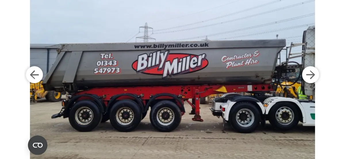 Schmitz steel tipping trailer 28 foot tested Nov - Image 1