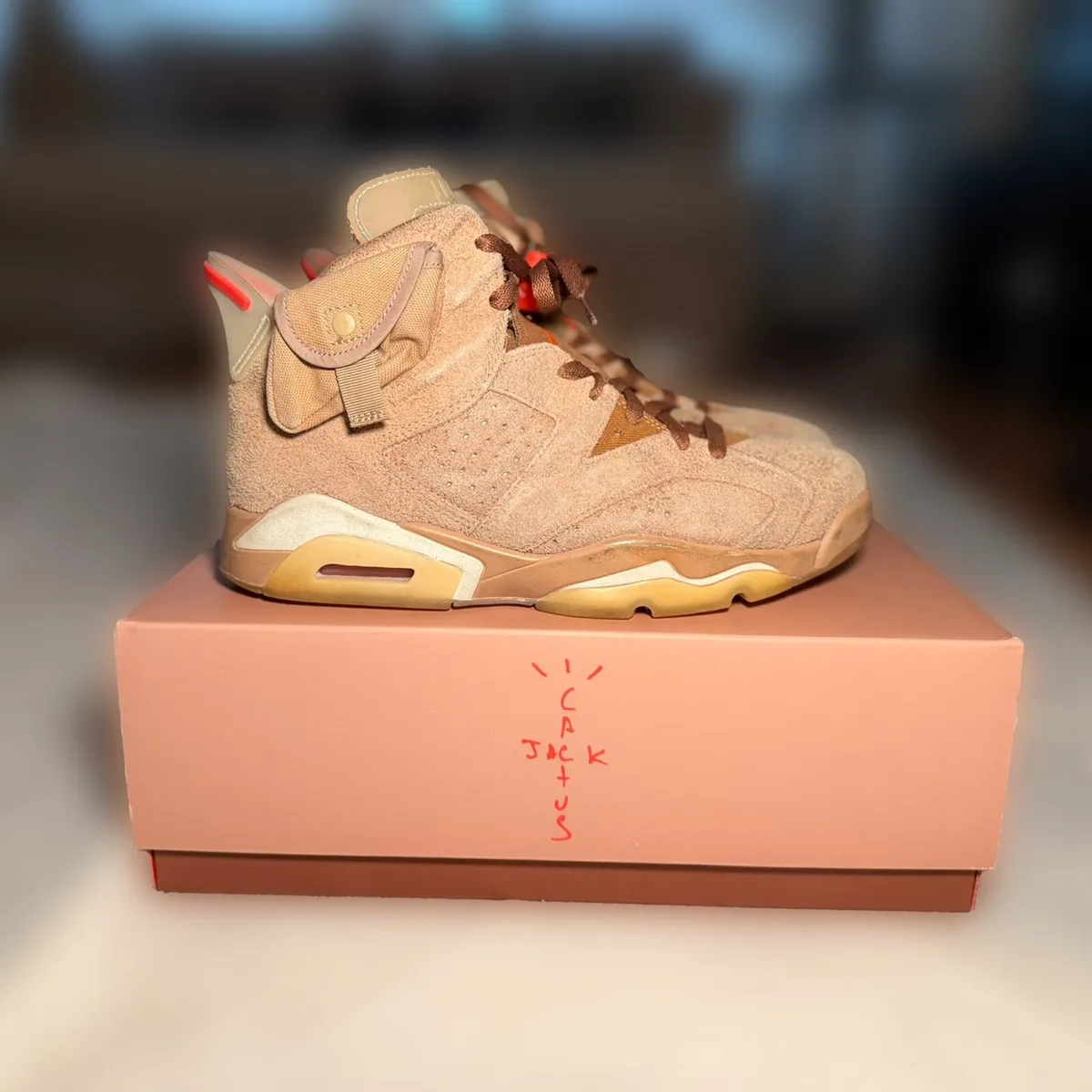Nike Air Jordan 6 x Travis Scott "British Khaki" - Image 3
