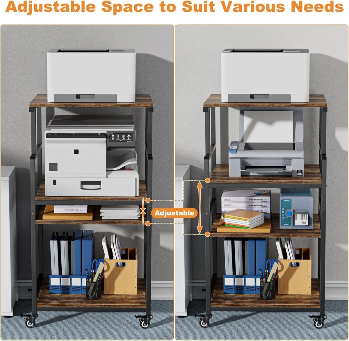 3D Printer Stand Extra Large Table with Wheels - Image 4