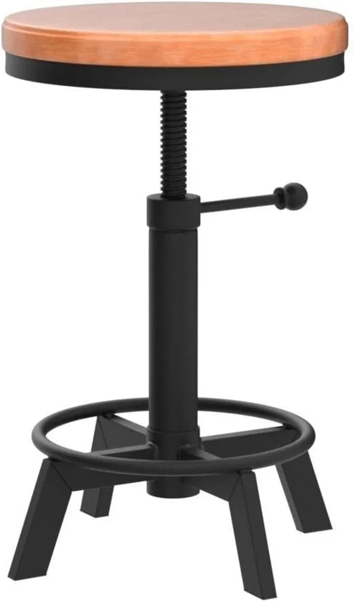 Set of 2-Industrial Bar Stool-Counter Height - Image 4