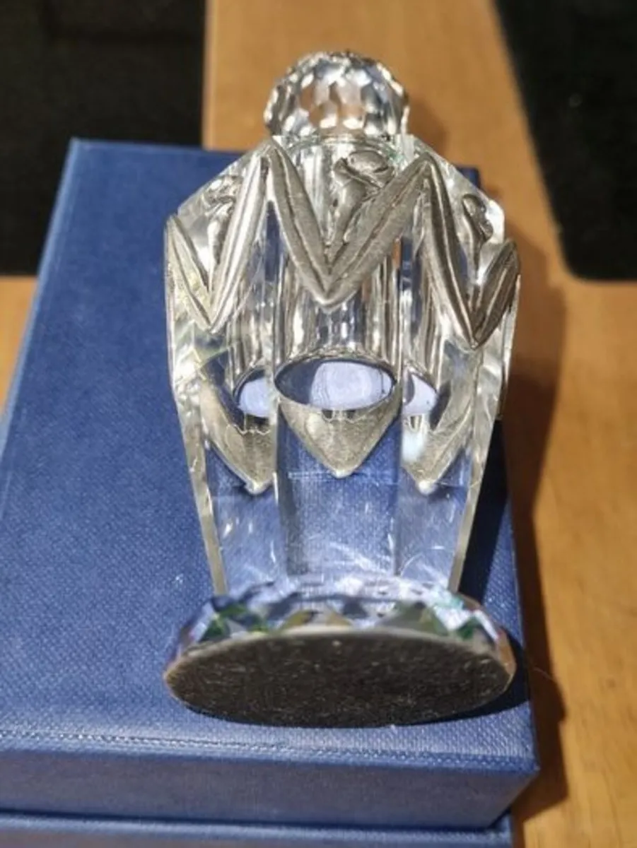Glass Perfume Bottle With Pewter Decorations - Image 3
