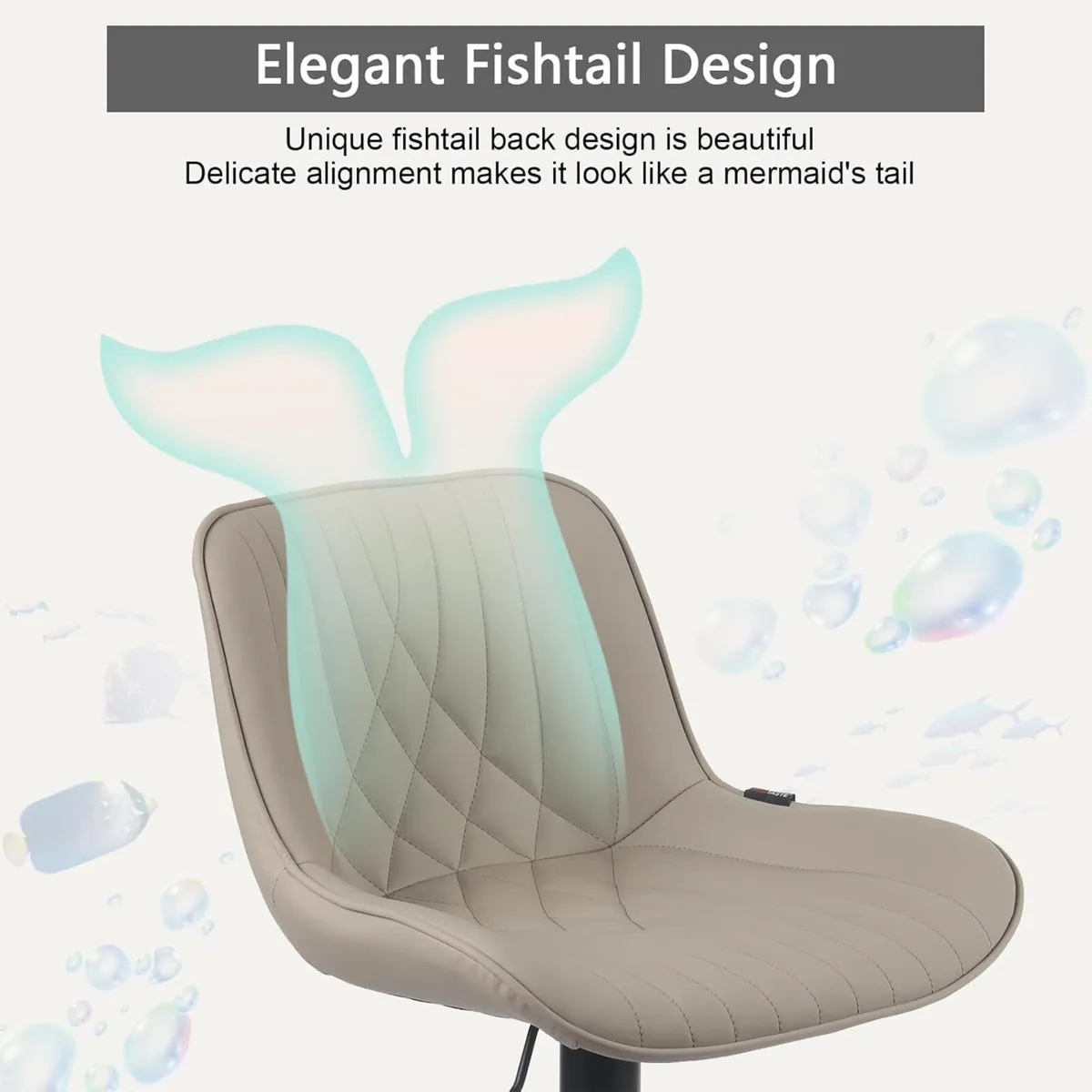 Bar Stools Breakfast Chairs with Back PU Leather - Image 3