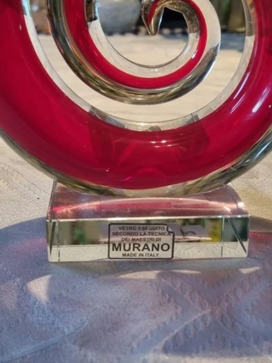 Large glass modern sculpture Murano - Image 4