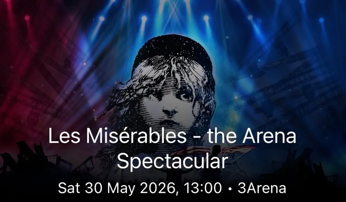 Les Miserables Tickets x2