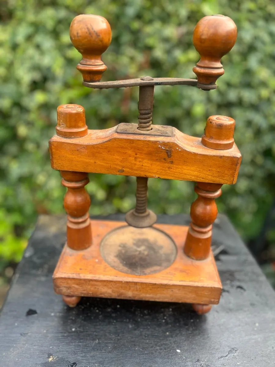 Antique Cheese Fruit Press - Image 1