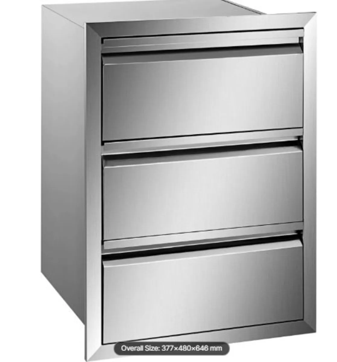 201 Stainless Steel Triple Access Drawer Outdoor - Image 2