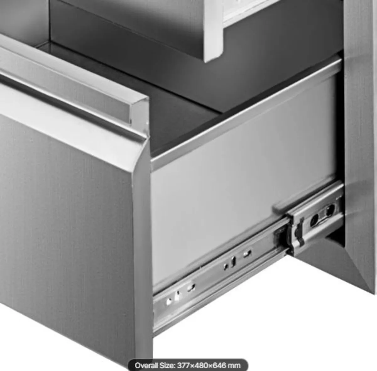 201 Stainless Steel Triple Access Drawer Outdoor - Image 4