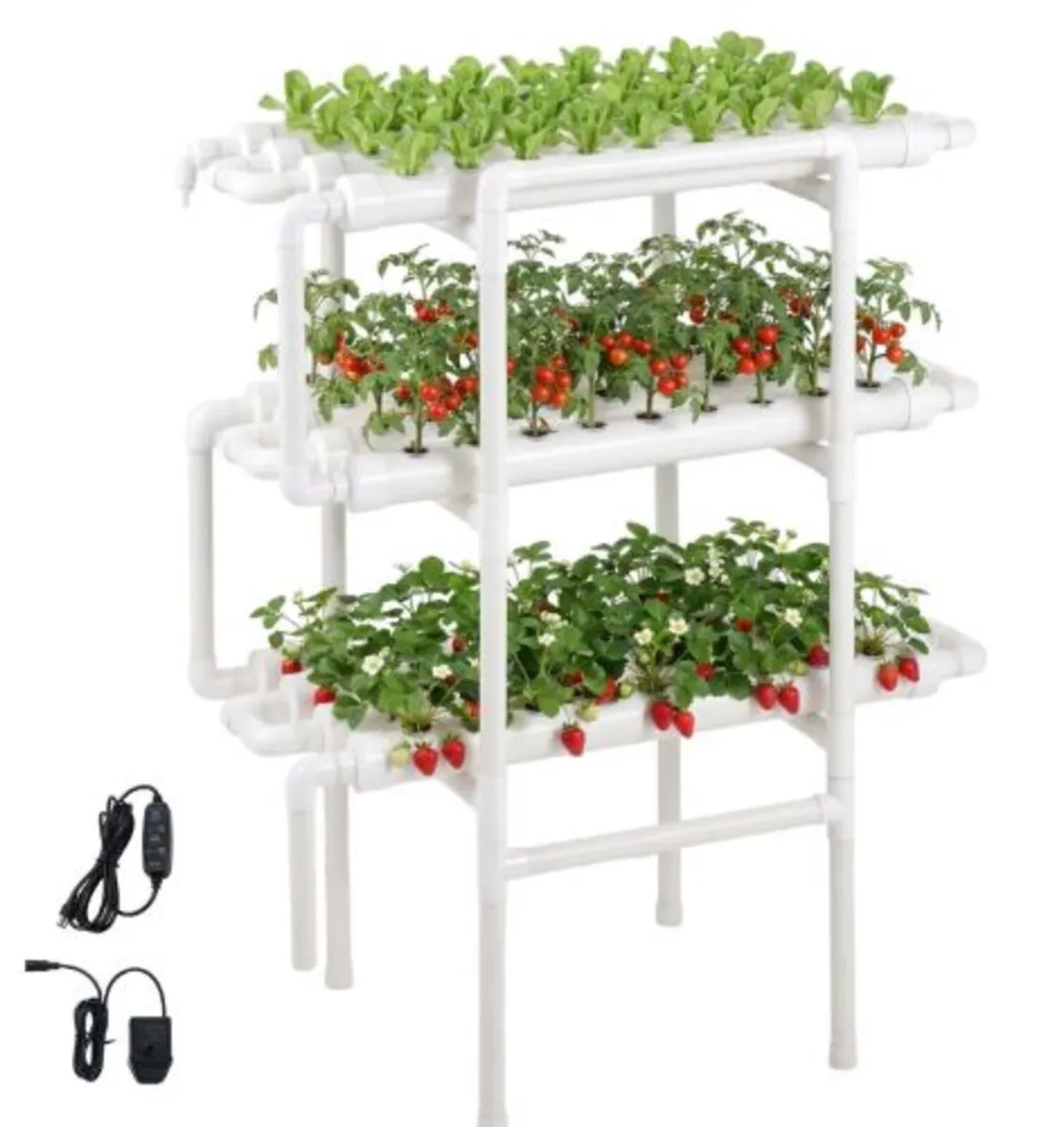 Hydroponics Growing System Kit, 3-Tier 108 Sites - Image 1
