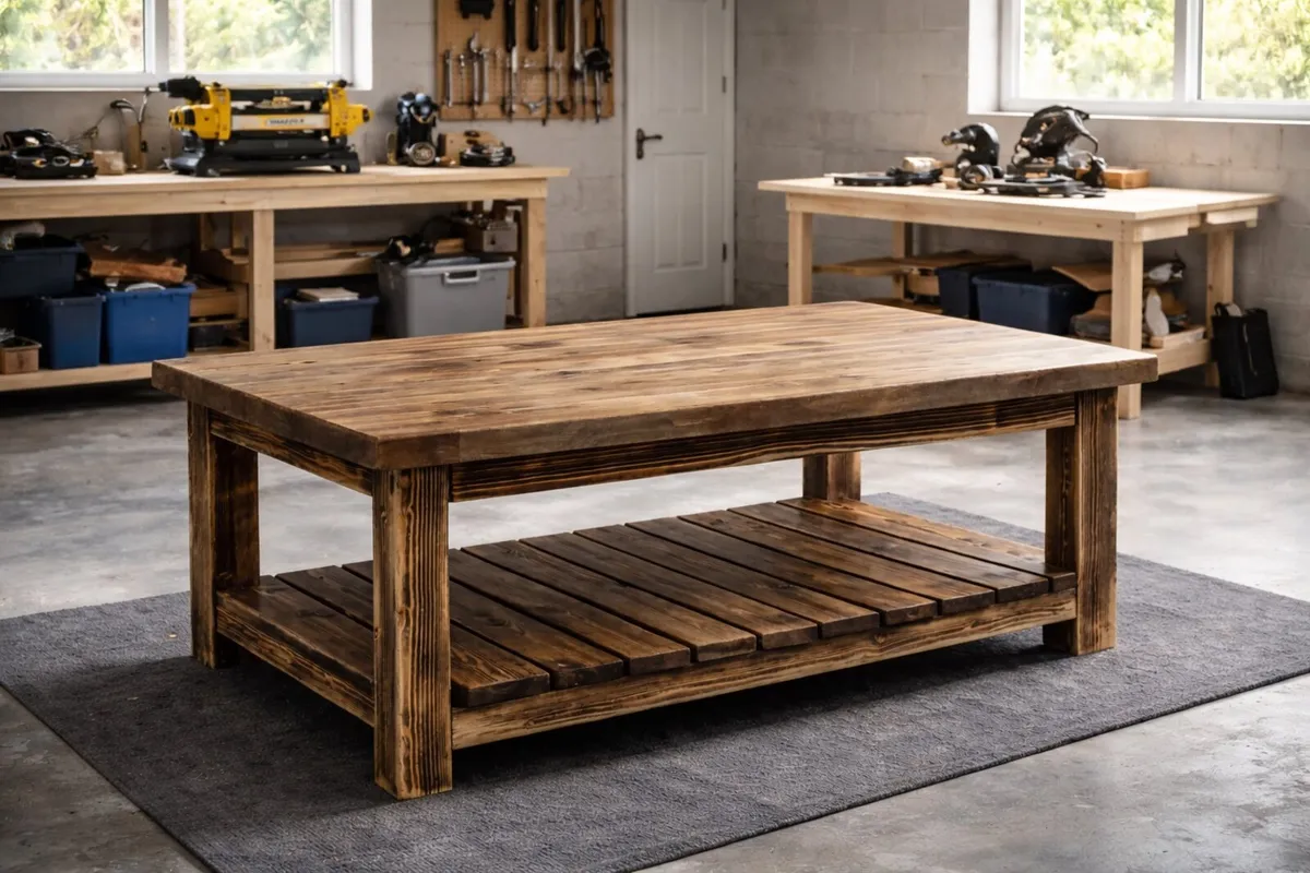 New Loft Style Coffee Table Handmade - Image 2