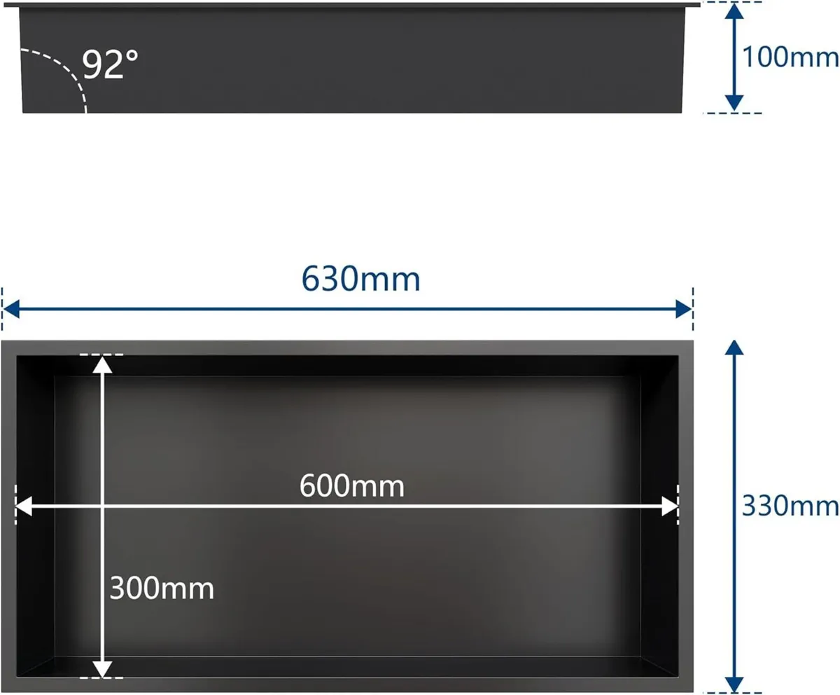 Embed Shower Niche of Stainless Steel Recessed - Image 2