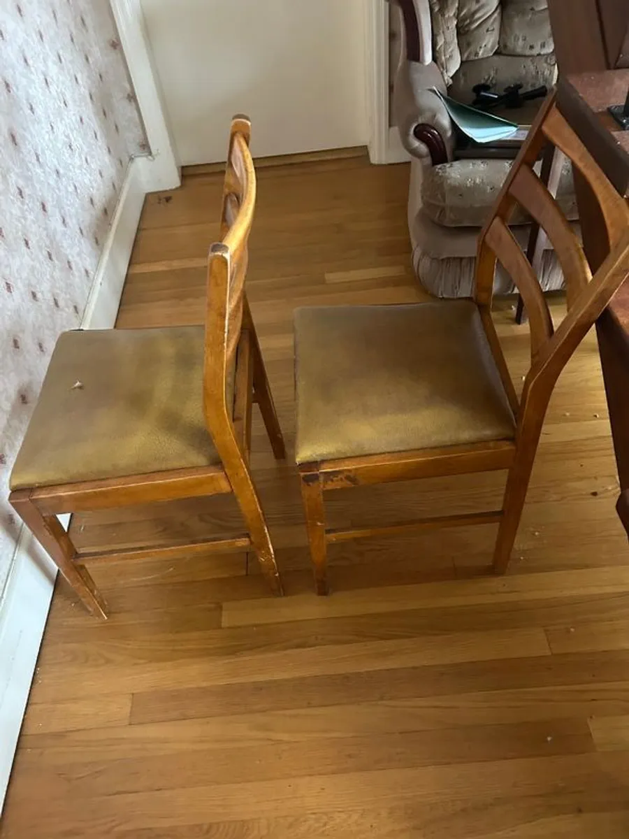 Mid Century modern oak chairs - Image 3