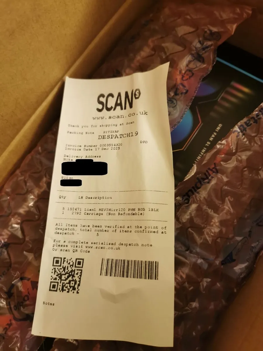 Lian Li Uni Fan SL INF 120mm Reversed - Image 2