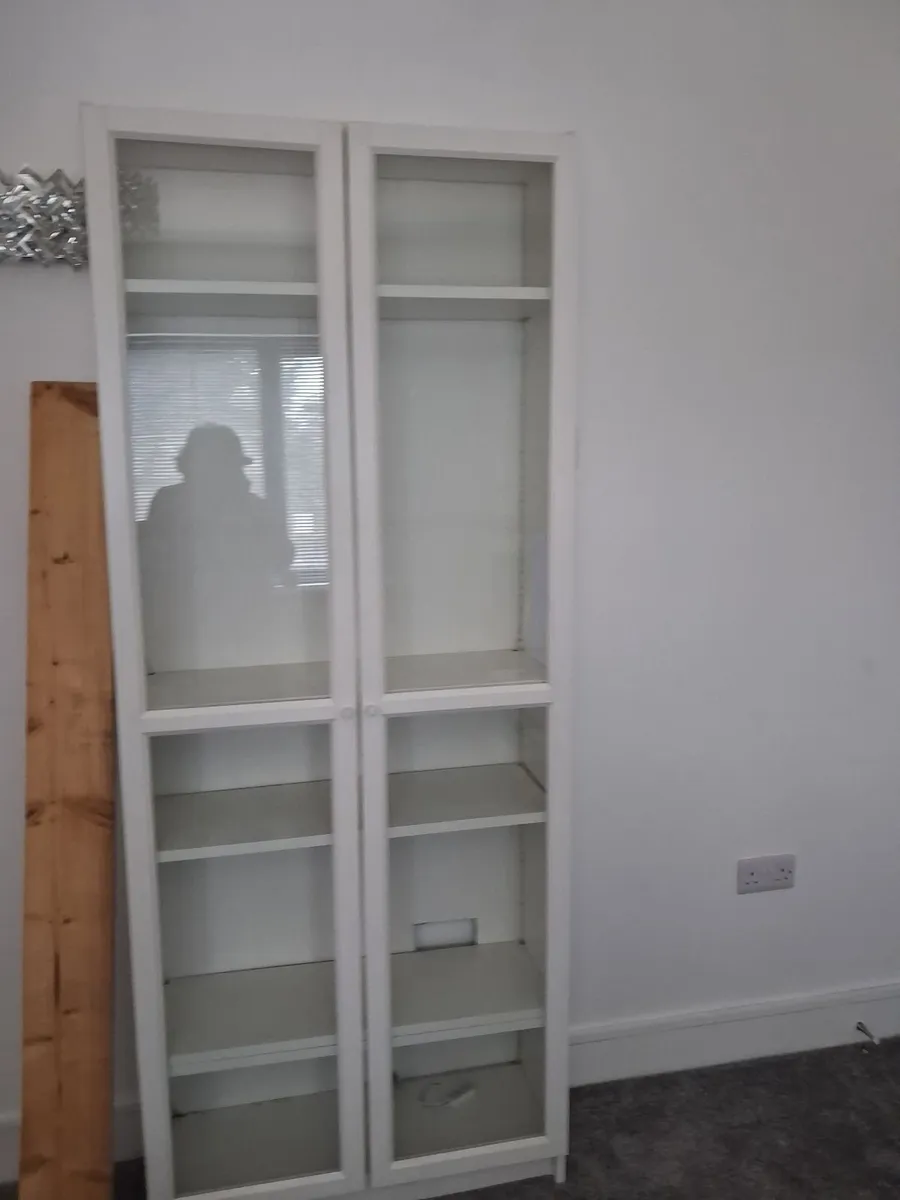 Glass cabinets with shelves - Image 1