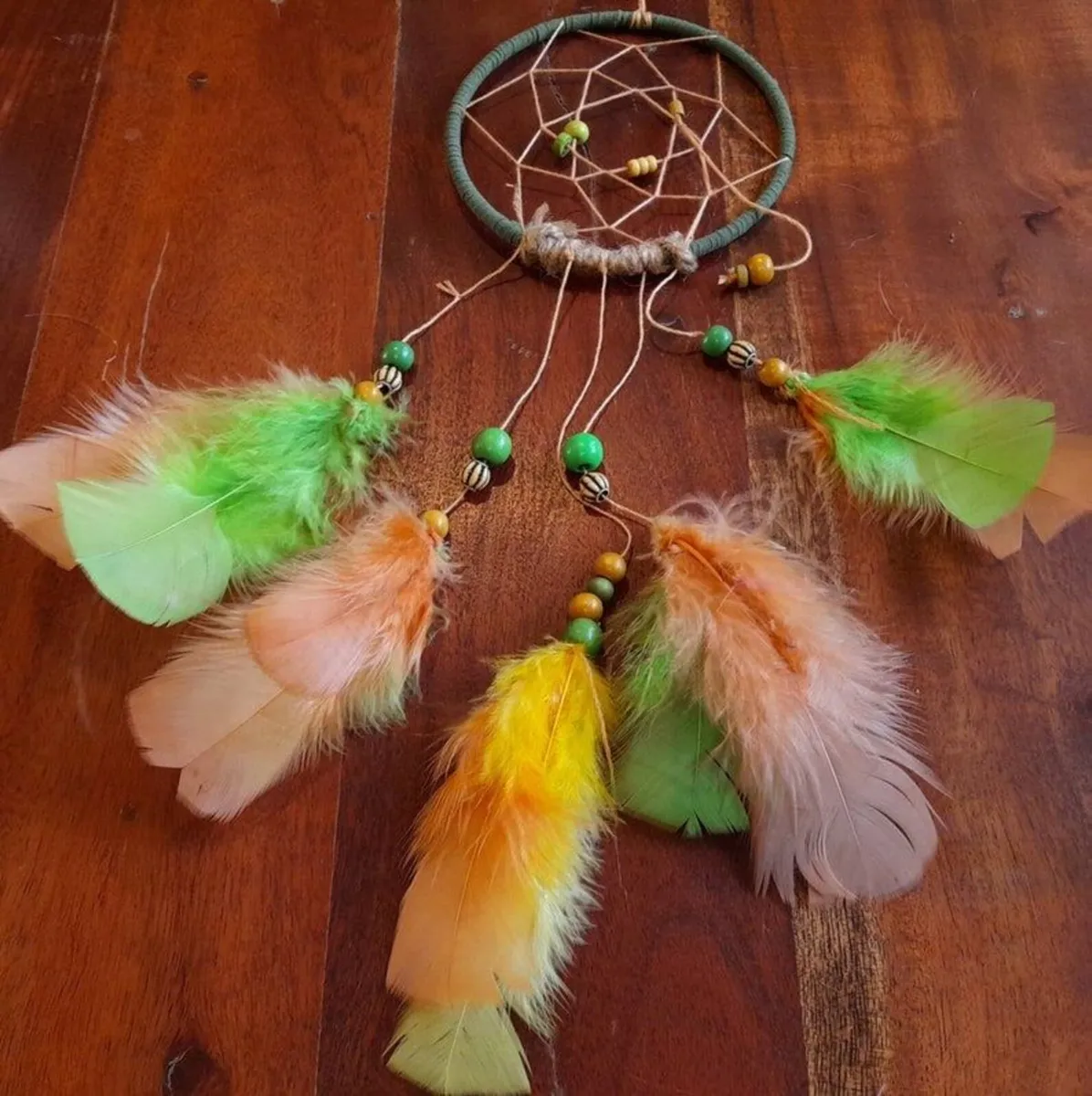 boho hippie handmade dreamcatcher - Image 1