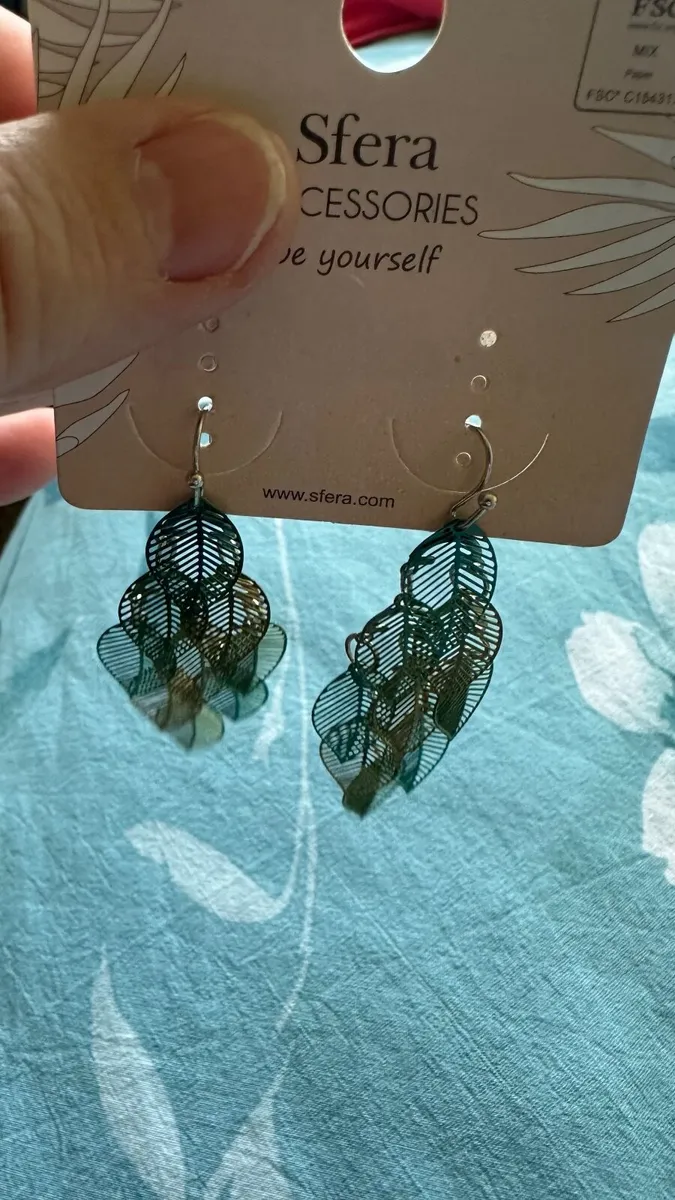 New  green earrings - Image 2