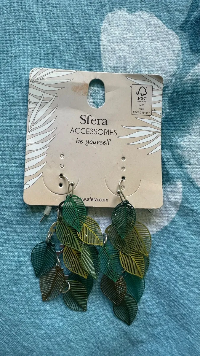 New  green earrings - Image 1