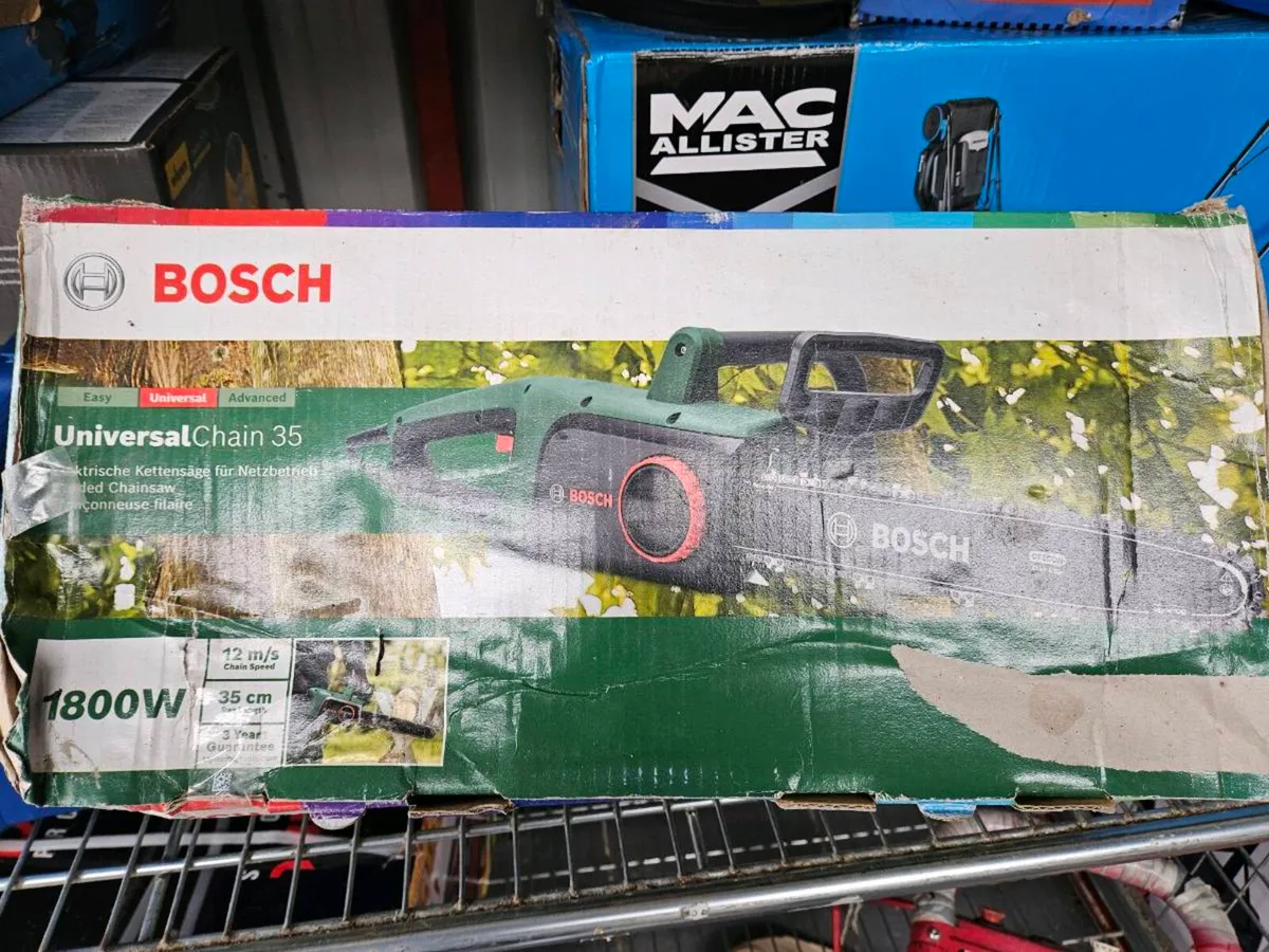 Bosch chainsaw and headge trimmers - Image 3