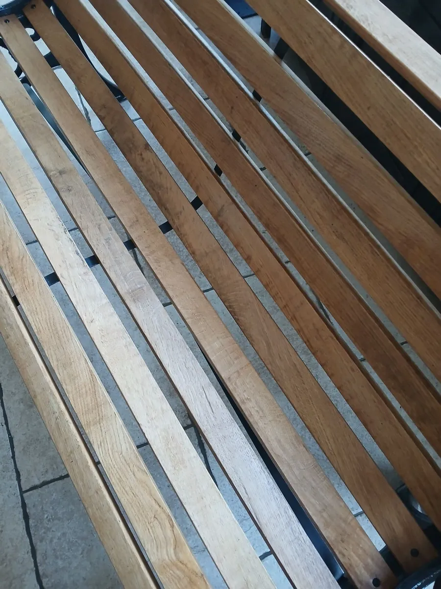 Cast iron garden bench - Image 3