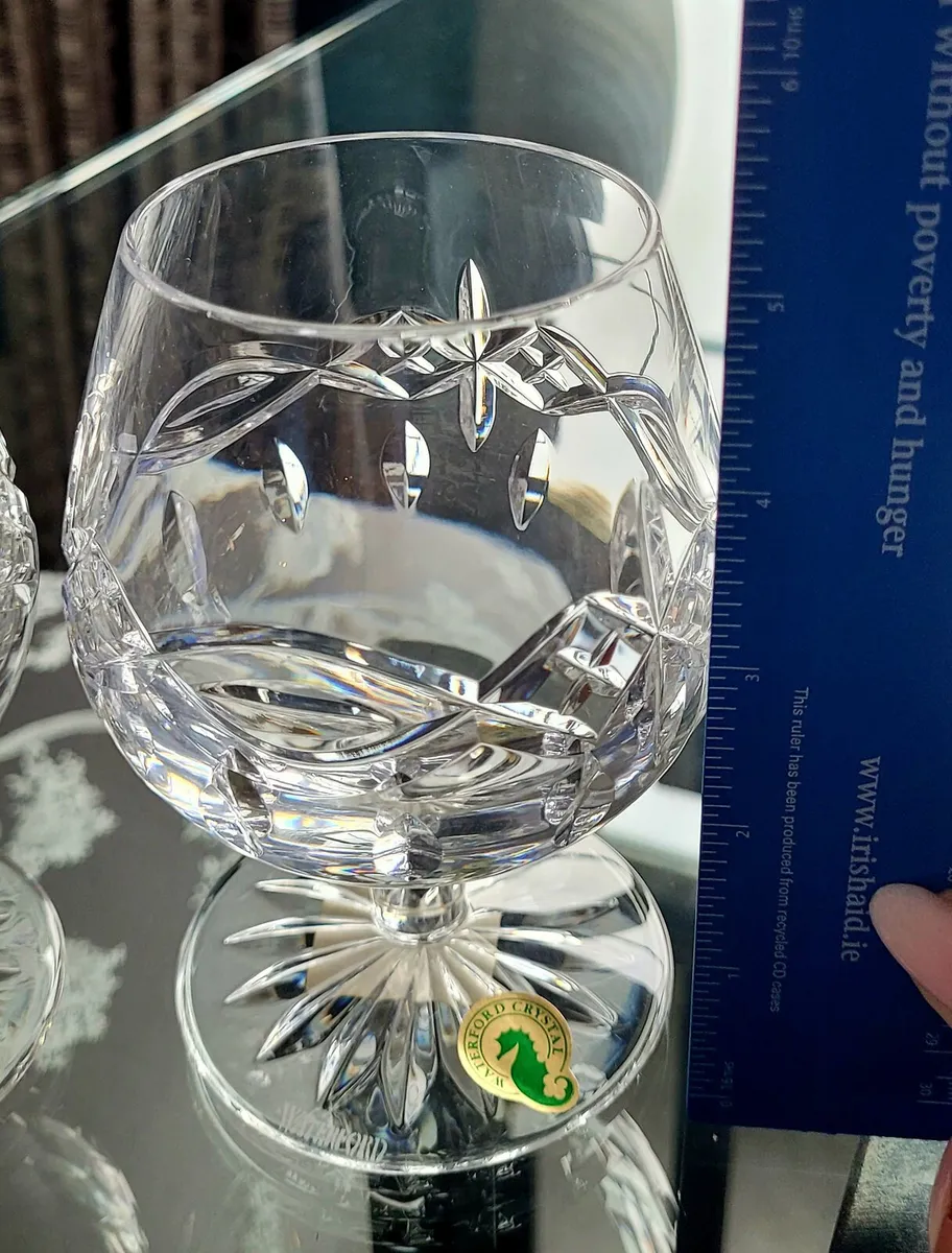 Waterford crystal pair of Brandy glasses - Image 3