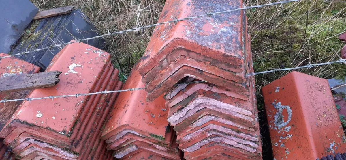 Bangor slates chimney pots floor ridge roof tiles - Image 4