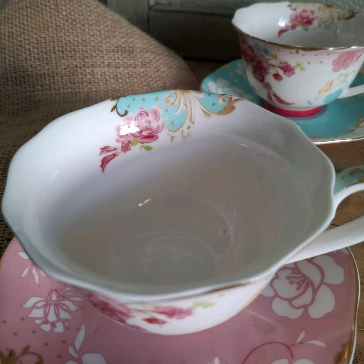 Rosa Belle Cups & Saucers - Image 4