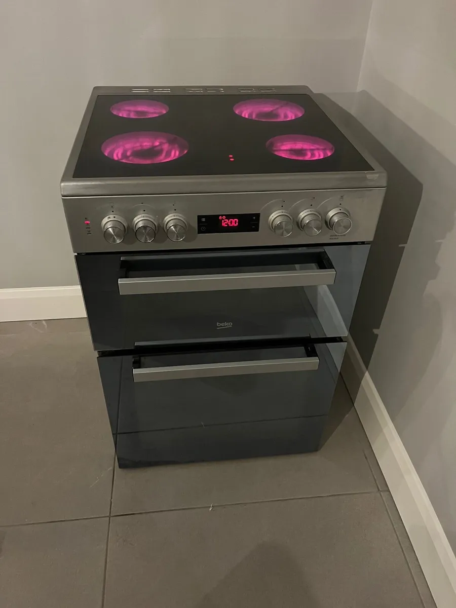 Beko 60cm wide double oven cooker - Image 2