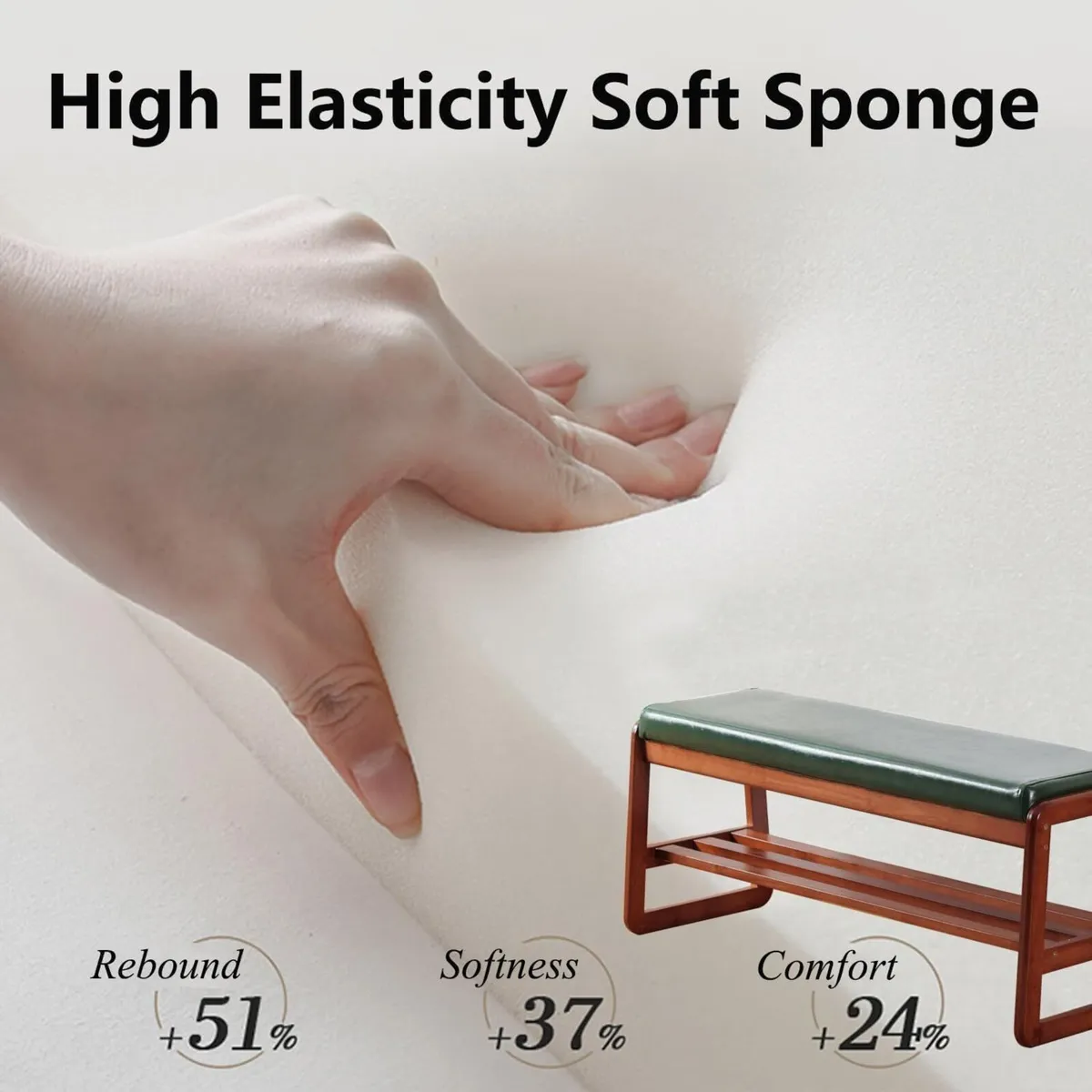 Solid Wood Shoe Bench 2-Tier Wooden Storage - Image 3