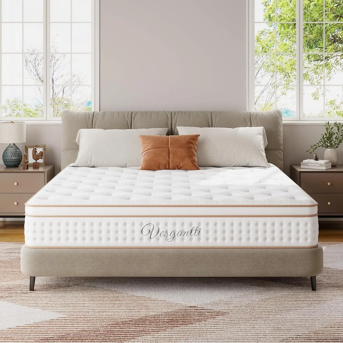 Double Mattress 4FT6 10.2 Inch Hybrid with - Image 2