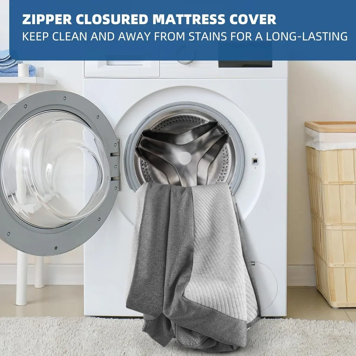 Folding Mattress Double Tri-fold Size with Two - Image 4