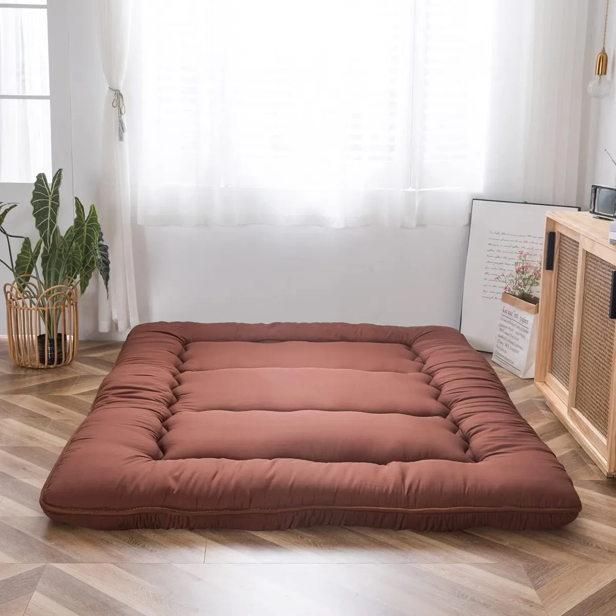 Futon Mattress Padded Japanese Floor Quilted Bed - Image 1