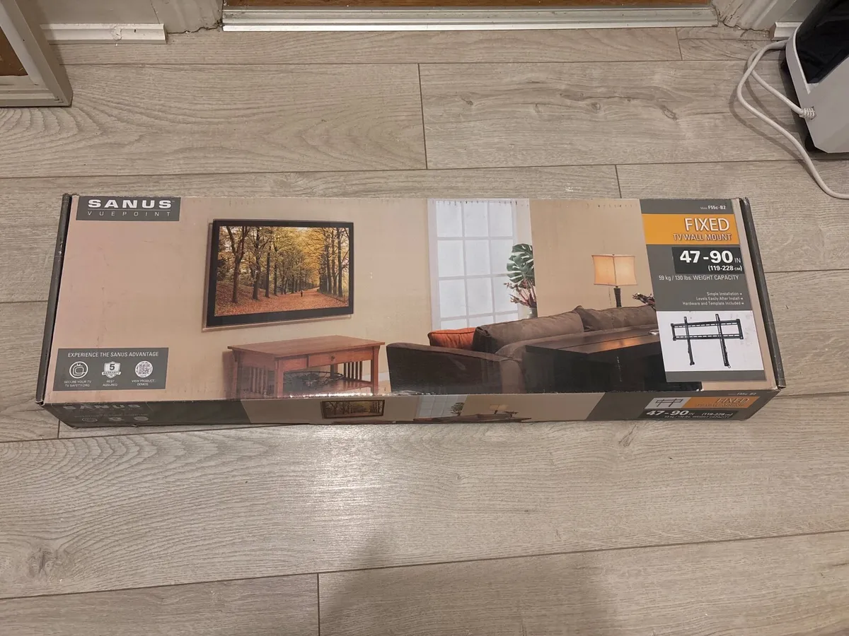 TV wall mount - slim low profile, never used - Image 2